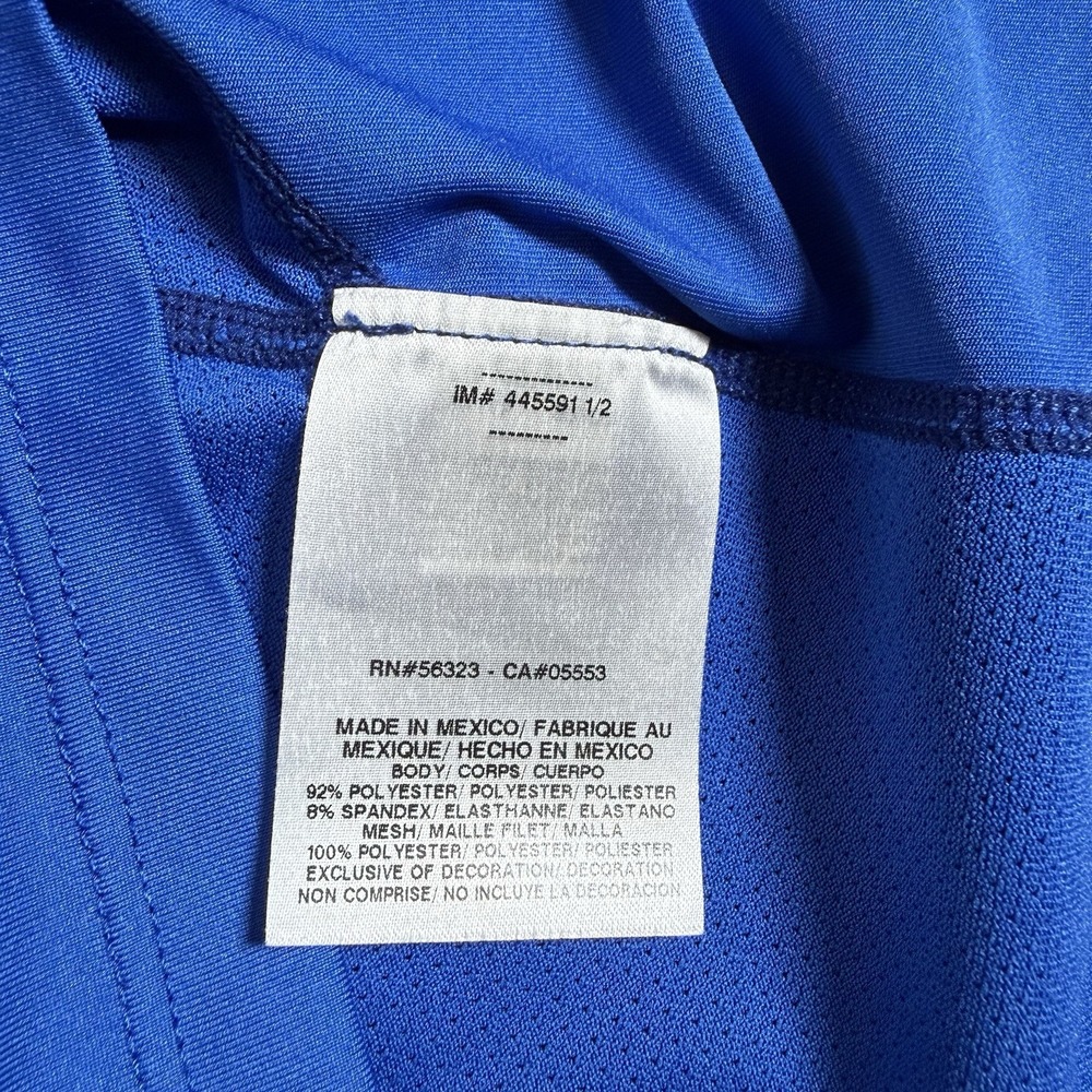 Nike Pro Combat Shirt‎ Men's Large Blue Fitted Short Sleeve - Picture 6 of 10